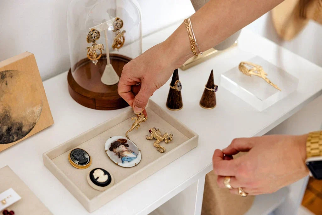 a jewelry designer’s vintage brooch collection? say less ...