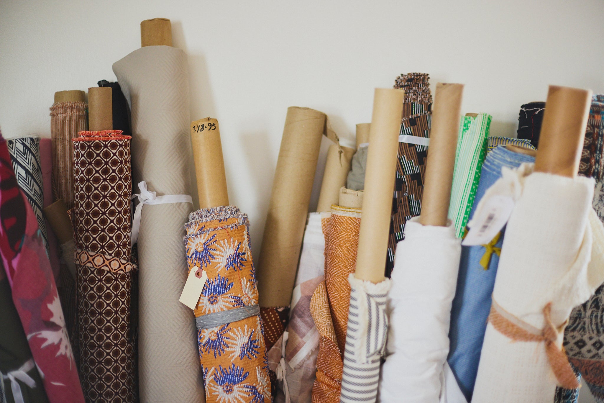 Ashton of ARW sewing a jacket in her home studio