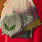 dip-dyed mesh market tote