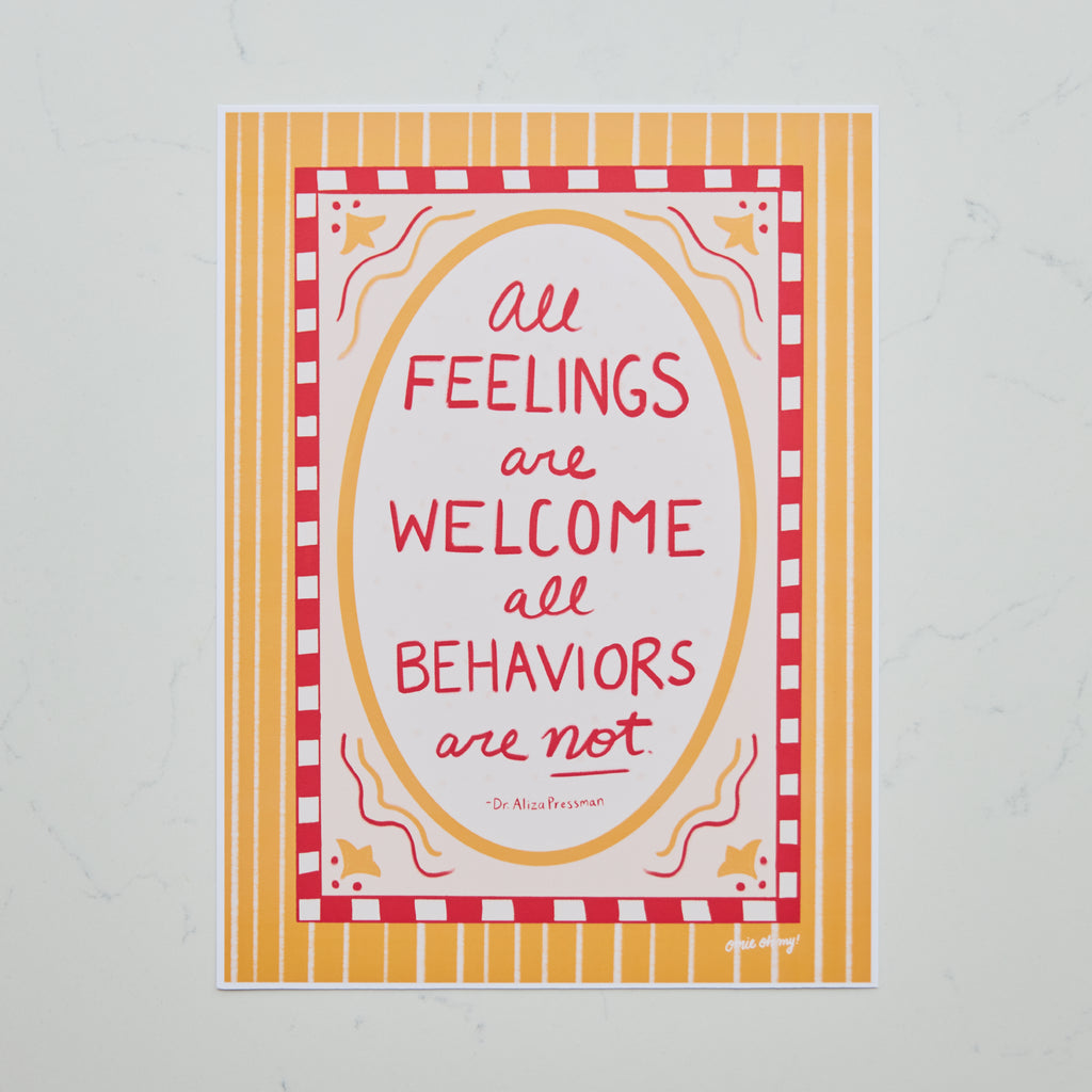 all feelings are welcome print