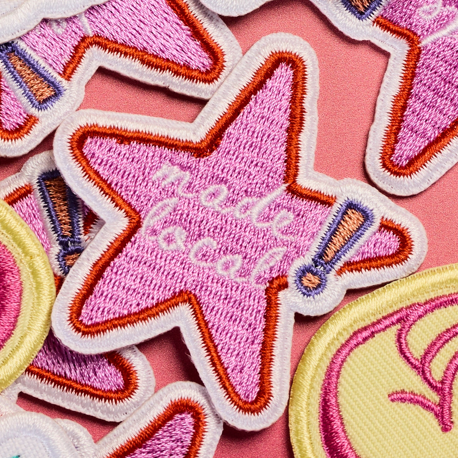 mini iron-on patches