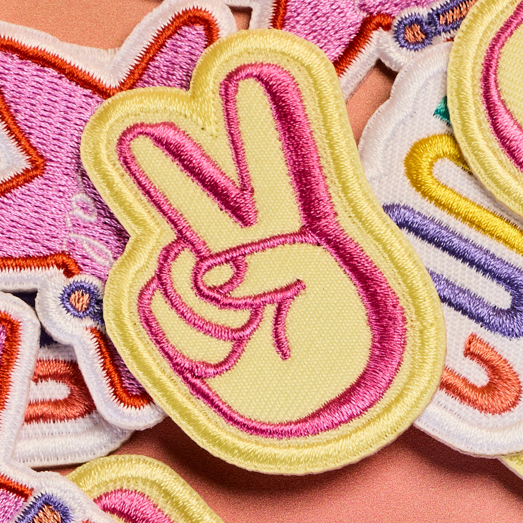 mini iron-on patches