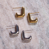 stud huggie earrings