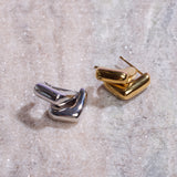 stud huggie earrings