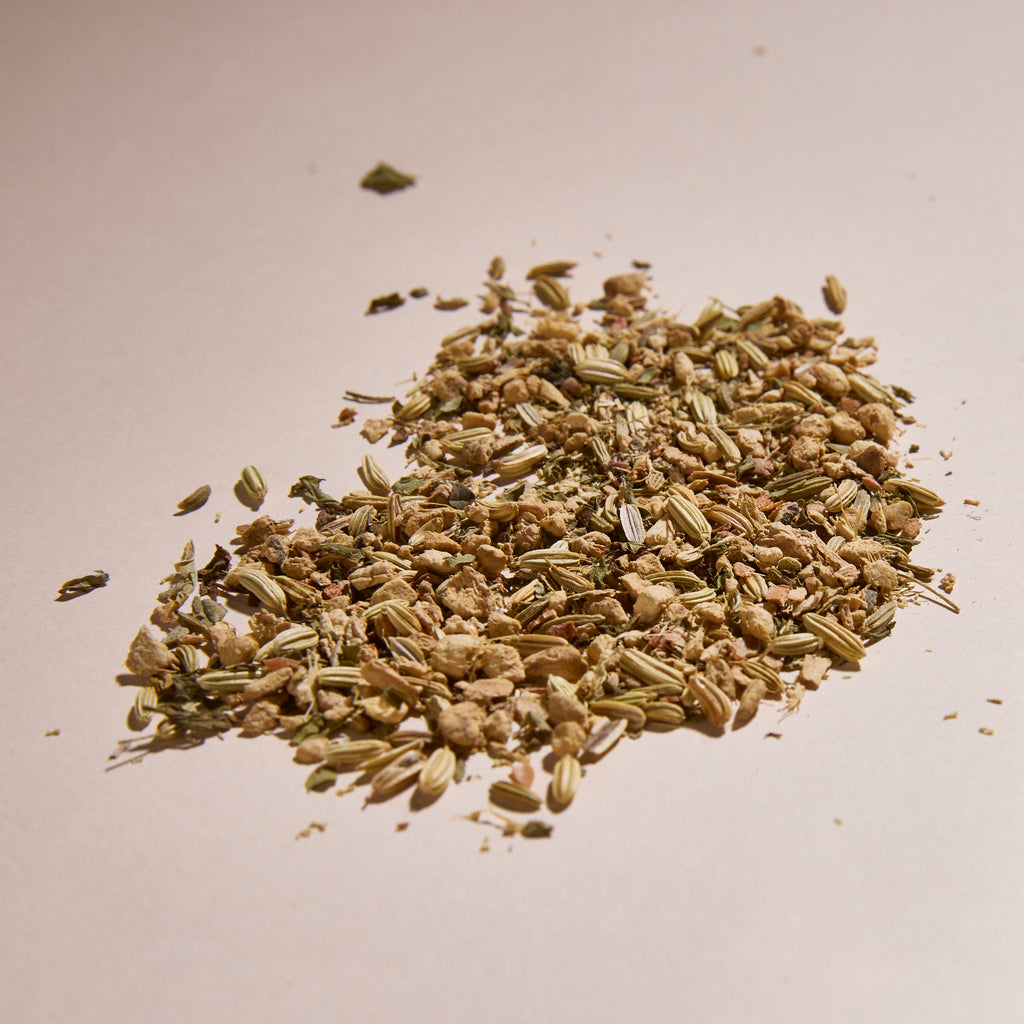 A closeup on Cup of Communitea's function tea sampler set. 