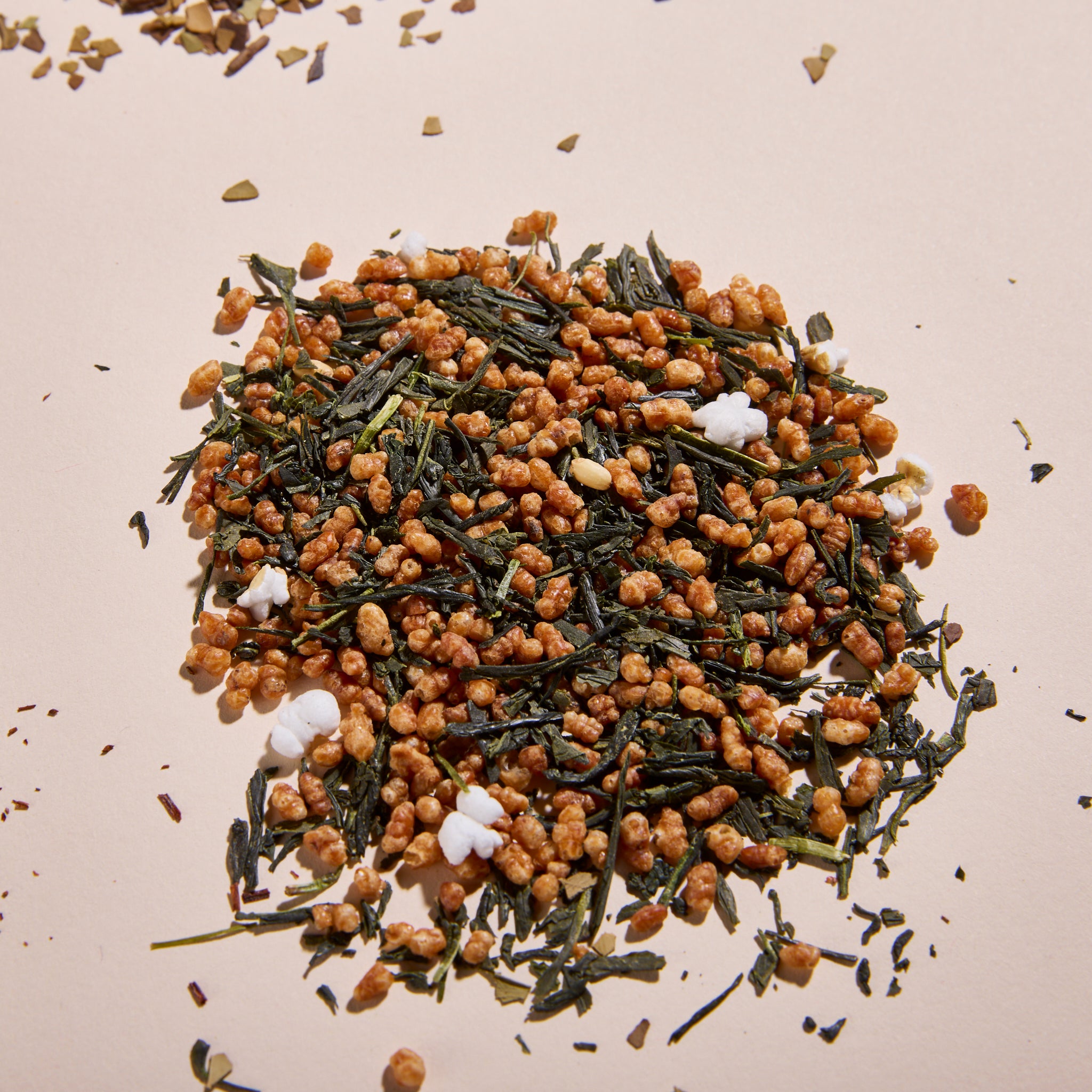 A closeup on Cup of Communitea's around the world tea sampler set.