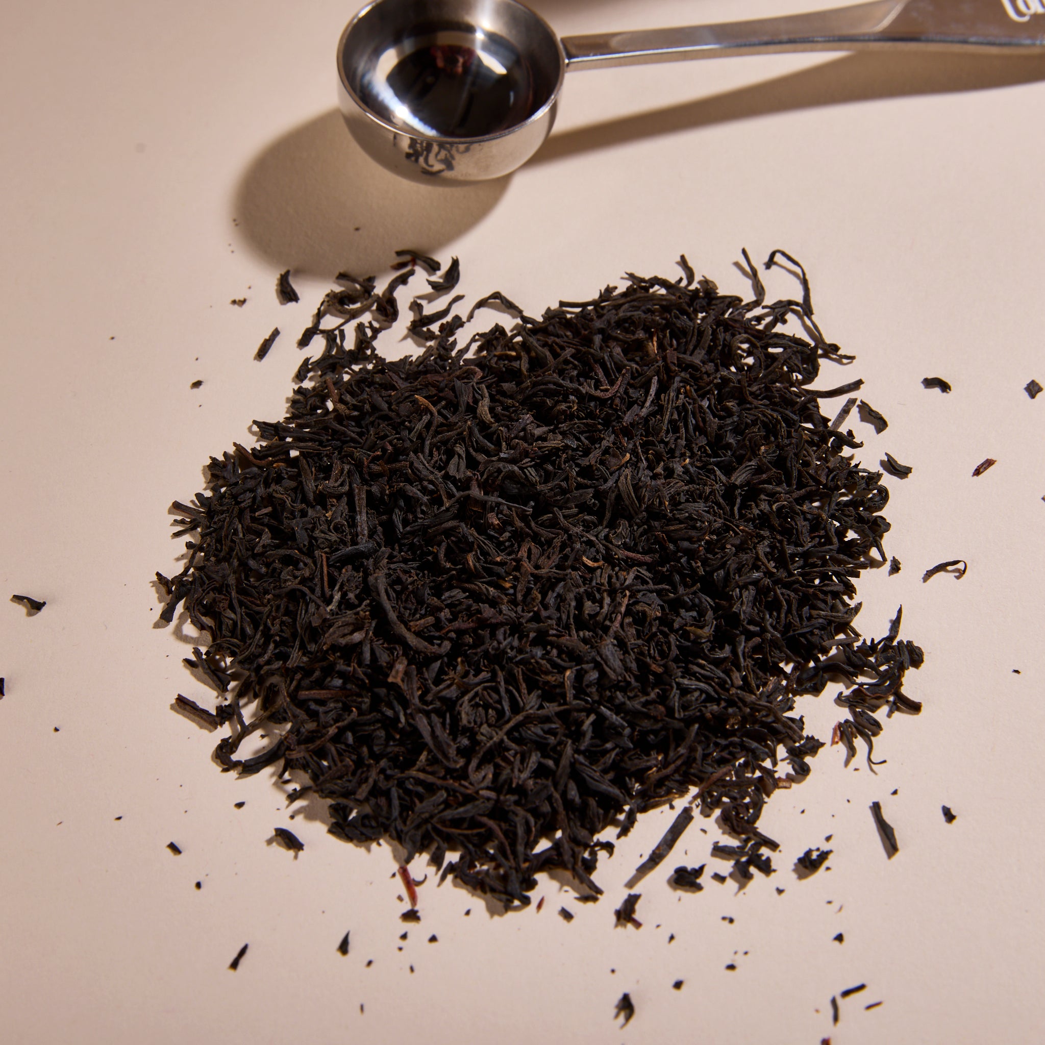 A closeup on Cup of Communitea's around the world tea sampler set. 