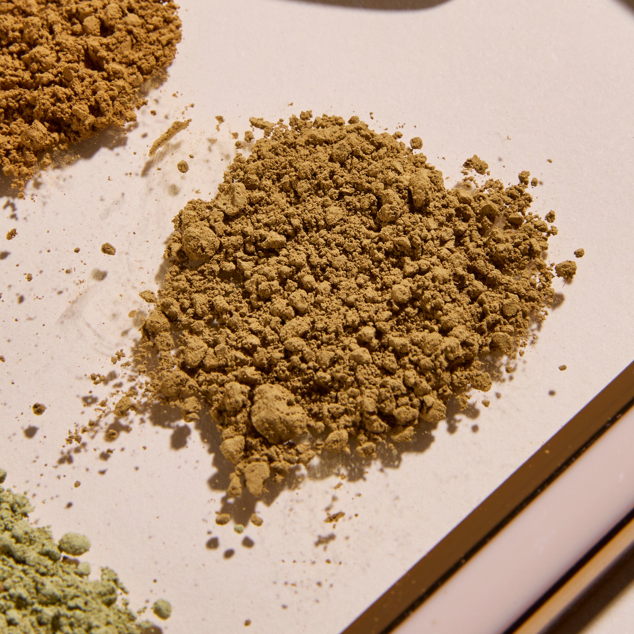 A closeup on Cup of Communitea's tea latte set. 