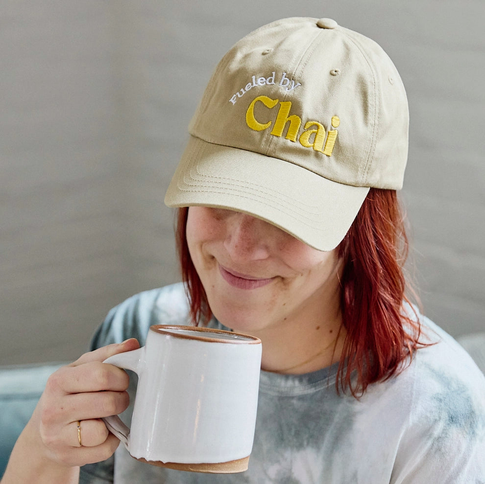 fueled by chai baseball cap