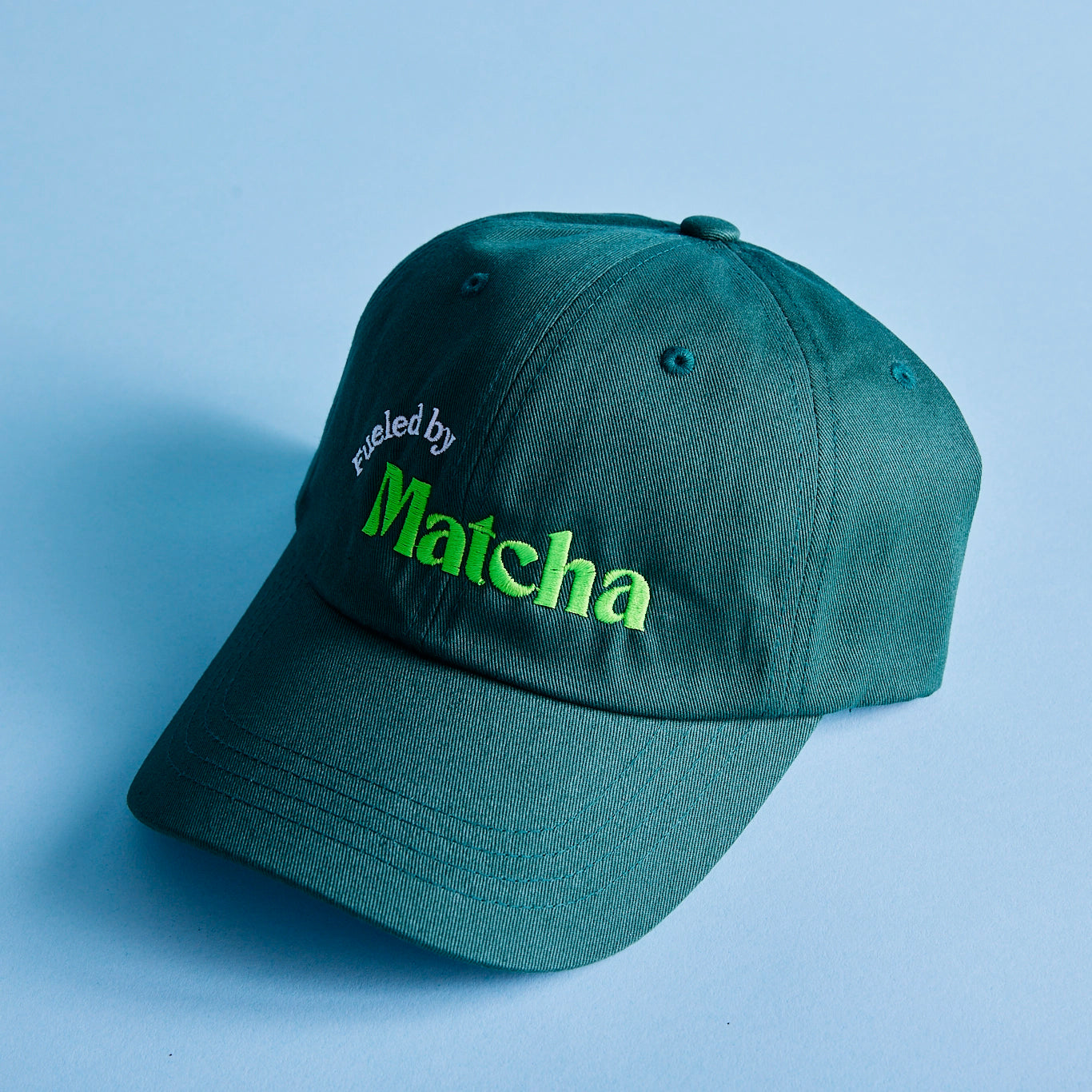 fueled by matcha adjustable hat