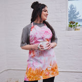 ice-dyed apron