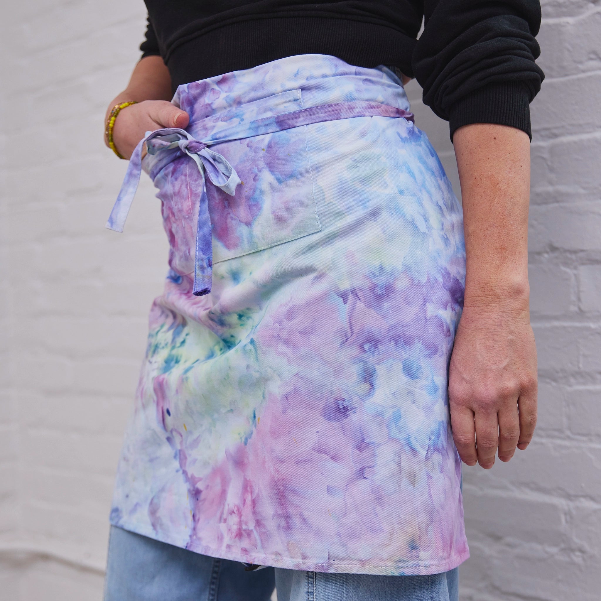hand-dyed apron
