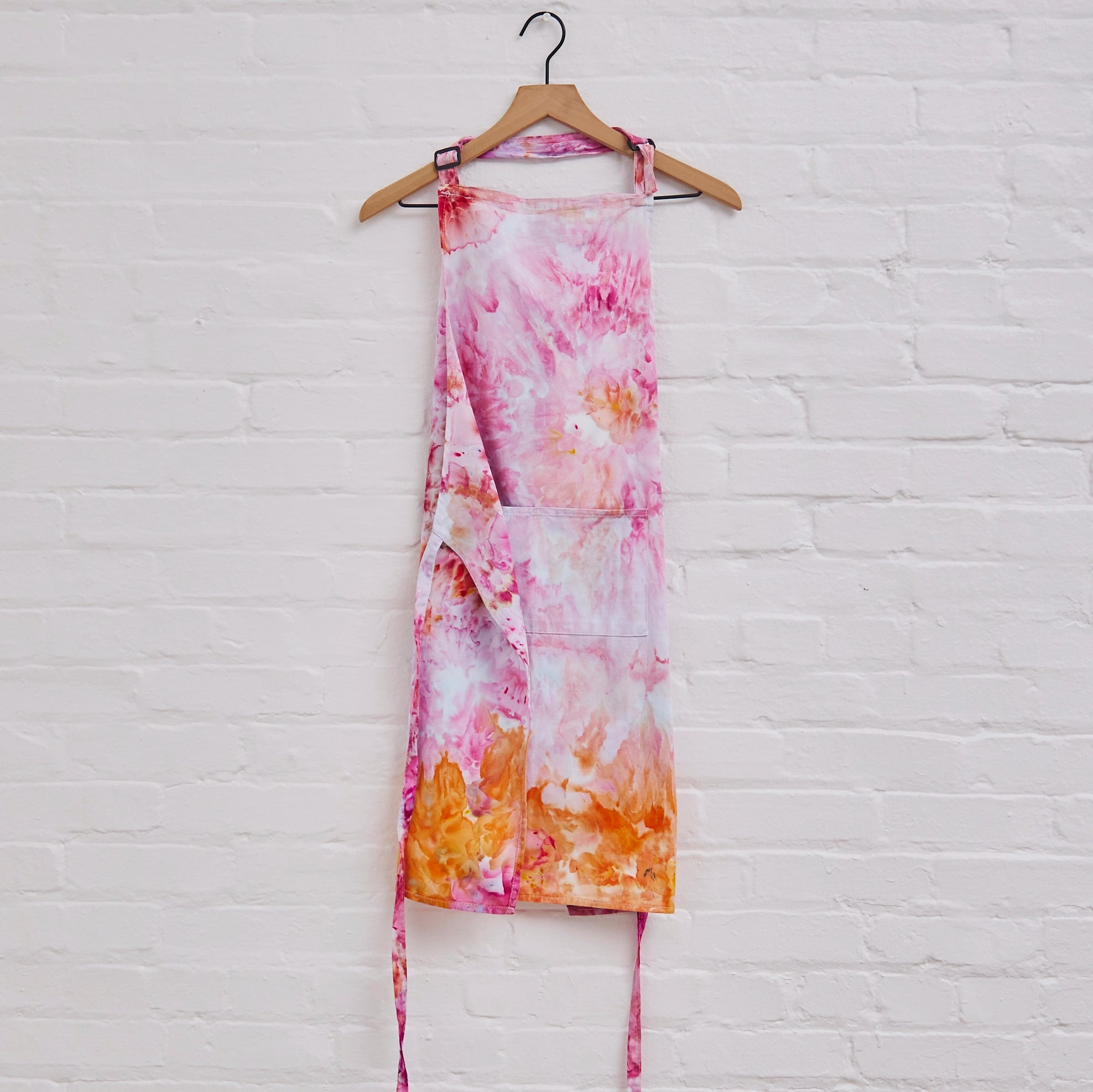 hand-dyed apron