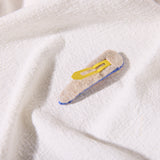 felt backed hair clip