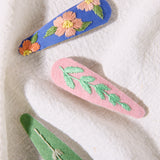 hand-embroidered hair clip