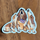 buffalo dog pack vinyl sticker
