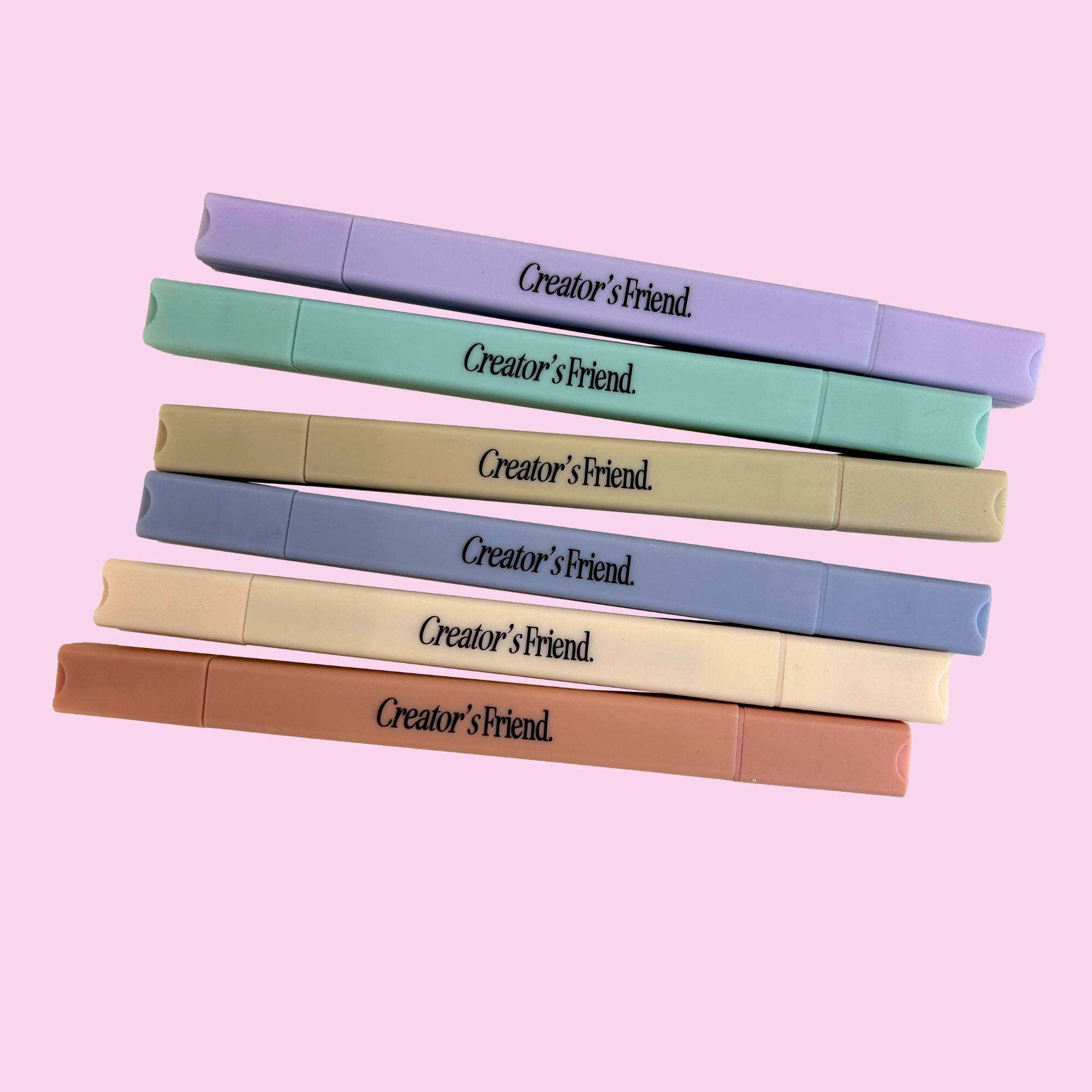 Six Creator's Friend pastel highlighters.